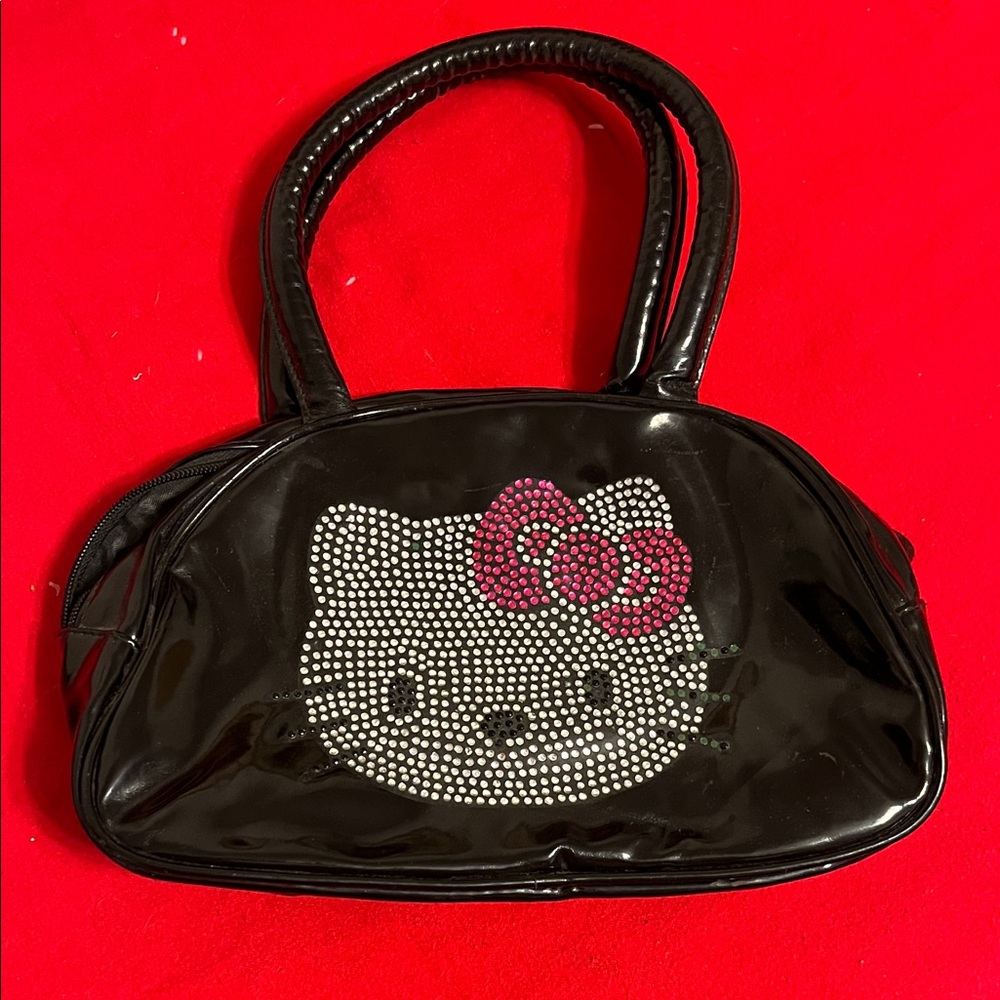 Hello Kitty Black and Pink Shoulder Bag